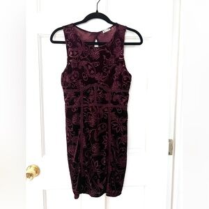 Free People Maroon Midi Dress